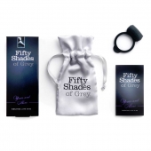 Темно-серое эрекционное кольцо Vibrating Love Ring с вибрацией - Fifty Shades of Grey - в Красноярске купить с доставкой