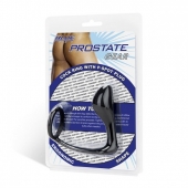 Стимулятор простаты с фиксацией эрекционным кольцом Prostate Gear - BlueLine - в Красноярске купить с доставкой