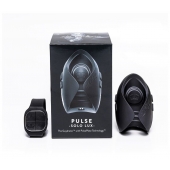 Темно-серый инновационный мужской осциллятор PULSE SOLO LUX с пультом ДУ - Hot Octopuss - в Красноярске купить с доставкой