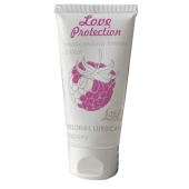 Лубрикант на водной основе с ароматом малины Love Protection Raspberry - 50 мл. - Lola Games - купить с доставкой в Красноярске
