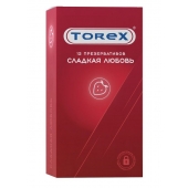 Презервативы Torex  Сладкая любовь  с ароматом клубники - 12 шт. - Torex - купить с доставкой в Красноярске