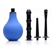 Анальный душ с 3 насадками Premium One-way Valve Anal Douche Set - XR Brands - купить с доставкой в Красноярске