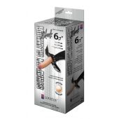 Пояс-трусики с насадкой Glamour - 17 см. - LOVETOY (А-Полимер) - купить с доставкой в Красноярске