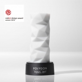 Белый 3D мастурбатор POLYGON - Tenga - в Красноярске купить с доставкой
