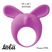 Фиолетовое эрекционное кольцо Fennec Phil - Lola Games - в Красноярске купить с доставкой