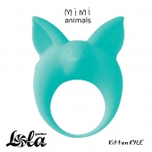 Зеленое эрекционное кольцо Kitten Kyle - Lola Games - в Красноярске купить с доставкой