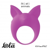 Фиолетовое эрекционное кольцо Kitten Kyle - Lola Games - в Красноярске купить с доставкой