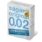 Ультратонкие презервативы Sagami Original 0.02 Extra Lub с увеличенным количеством смазки - 3 шт. - Sagami - купить с доставкой в Красноярске