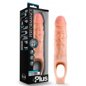 Телесный реалистичный фаллоудлинитель 9 Inch Silicone Cock Sheath Penis Extender - 22,86 см. - Blush Novelties - в Красноярске купить с доставкой