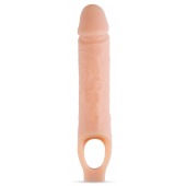 Телесный реалистичный фаллоудлинитель 10 Inch Silicone Cock Sheath Penis Extender - 25,4 см. - Blush Novelties - в Красноярске купить с доставкой
