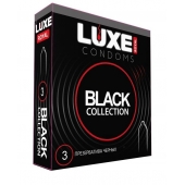Черные презервативы LUXE Royal Black Collection - 3 шт. - Luxe - купить с доставкой в Красноярске