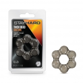 Дымчатое эрекционное кольцо Stay Hard Thick Bead Cock Ring - Blush Novelties - в Красноярске купить с доставкой