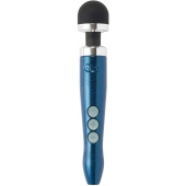 Синий беспроводной вибратор Doxy Die Cast 3R Rechargeable Wand - 28 см. - Doxy