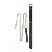 Черный ошейник с поводком Wild - Lola Games - купить с доставкой в Красноярске