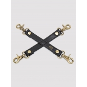 Черный фиксатор для манжет Bound to You Faux Leather Hogtie - Fifty Shades of Grey - купить с доставкой в Красноярске