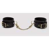 Черные оковы на ноги Bound to You Faux Leather Ankle Cuffs - Fifty Shades of Grey - купить с доставкой в Красноярске
