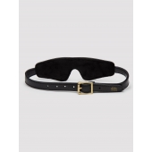 Черная плотная маска на глаза Bound to You Faux Leather Blindfold - Fifty Shades of Grey - купить с доставкой в Красноярске