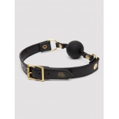 Черный кляп-шар Bound to You Faux Leather Ball Gag - Fifty Shades of Grey - купить с доставкой в Красноярске