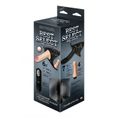 Черный женский пояс BEST SELECT с 3 насадками и вибрацией - LOVETOY (А-Полимер) - купить с доставкой в Красноярске
