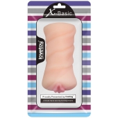 Телесный мастурбатор-вагина X-Basic Pocket Pussy без вибрации - Lovetoy - в Красноярске купить с доставкой