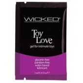 Лубрикант на водной основе для использования с игрушками WICKED Toy Love - 3 мл. - Wicked - купить с доставкой в Красноярске