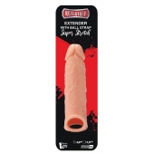 Телесная насадка EXTENDER WITH BALL STRAP 6.5 - 17 см. - Dream Toys - в Красноярске купить с доставкой