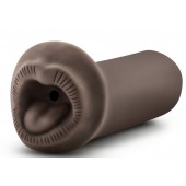 Коричневый мастурбатор-ротик Naughty Nicole - Blush Novelties - в Красноярске купить с доставкой