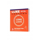 Презервативы с продлевающим эффектом LUXE Royal Long Love - 3 шт. - Luxe - купить с доставкой в Красноярске