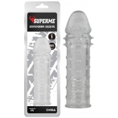 Прозрачная реалистичная насадка на пенис Extra Texture Sleeve - 16,2 см. - Chisa - в Красноярске купить с доставкой