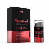 Жидкий интимный гель с эффектом вибрации Vibration! Strawberry - 15 мл. - INTT - купить с доставкой в Красноярске