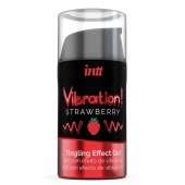 Жидкий интимный гель с эффектом вибрации Vibration! Strawberry - 15 мл. - INTT - купить с доставкой в Красноярске