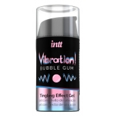 Жидкий интимный гель с эффектом вибрации Vibration! Bubble Gum - 15 мл. - INTT - купить с доставкой в Красноярске
