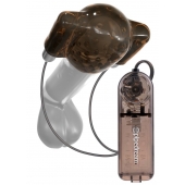 Дымчатый вибростимулятор головки пениса Dual Vibrating Head Teaser - Pipedream - в Красноярске купить с доставкой
