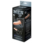 Телесный пустотелый харнесс MEN Style - 17,5 см. - LOVETOY (А-Полимер) - купить с доставкой в Красноярске