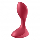 Красный вибромассажёр простаты Satisfyer Backdoor Lover - 14 см. - Satisfyer - в Красноярске купить с доставкой