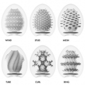 Набор из 6 мастурбаторов Tenga EGG IV с различным рельефом - Tenga - в Красноярске купить с доставкой