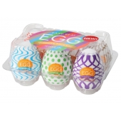 Набор из 6 мастурбаторов Tenga EGG IV с различным рельефом - Tenga - в Красноярске купить с доставкой