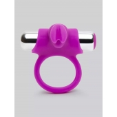 Лиловое виброкольцо с пультом ДУ Remote Control Cock Ring - Happy Rabbit - в Красноярске купить с доставкой