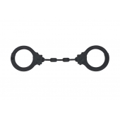 Черные силиконовые наручники Suppression - Lola Games - купить с доставкой в Красноярске