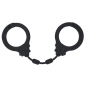 Черные силиконовые наручники Suppression - Lola Games - купить с доставкой в Красноярске