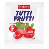Гель-смазка Tutti-frutti со вкусом барбариса - 4 гр. - Биоритм - купить с доставкой в Красноярске