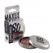 Экстремально тонкие презервативы в железном кейсе MAXUS Extreme Thin - 3 шт. - Maxus - купить с доставкой в Красноярске