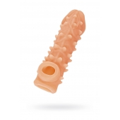 Телесная закрытая насадка с пупырышками Cock Sleeve Size M - 15,6 см. - KOKOS - в Красноярске купить с доставкой