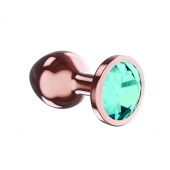 Пробка цвета розового золота с малиновым кристаллом Diamond Topaz Shine L - 8,3 см. - Lola Games - купить с доставкой в Красноярске