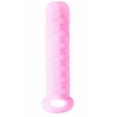 Розовый фаллоудлинитель Homme Long - 13,5 см. - Lola Games - в Красноярске купить с доставкой