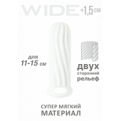 Белый фаллоудлинитель Homme Wide - 13 см. - Lola Games - в Красноярске купить с доставкой