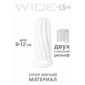 Белый фаллоудлинитель Homme Wide - 11 см. - Lola Games - в Красноярске купить с доставкой