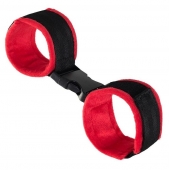 Красно-черные велюровые оковы Anonymo - ToyFa - купить с доставкой в Красноярске