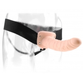 Полый страпон 8  Hollow Strap-On телесного цвета - 19 см. - Pipedream - купить с доставкой в Красноярске