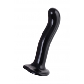 Черный стимулятор для пар P G-Spot Dildo Size L - 19 см. - Strap-on-me - в Красноярске купить с доставкой